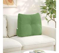 vidaXL Cuscino per Schiena Verde chiaro 60 x 24 x 50 cm Velluto