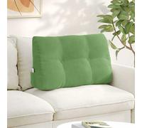 vidaXL Cuscino per Schiena Verde chiaro 80 x 24 x 50 cm Velluto