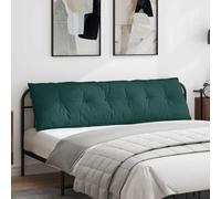 Cuscino per Schiena Verde Scuro 180 x 19 x 50 cm Tessuto