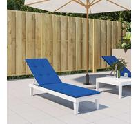 vidaXL Cuscino per Sdraio Blu Reale (75+105)x50x4 cm