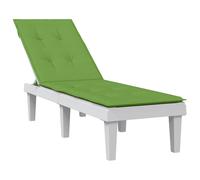 vidaXL Cuscino per Sdraio Verde Mélange (75+105) x 50 x 4 cm in Tessuto