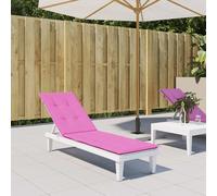 vidaXL Cuscino per Sedia a Sdraio Rosa in Tessuto Oxford