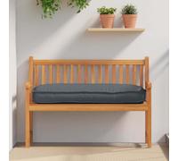vidaXL Cuscino Rettangolare da Esterno Antracite 120X50 cm Resistente all'Acqua Durevole e Confortevole per Soggiorno e Patio Cuscino per Sedia Sofa Cuscini Lisci