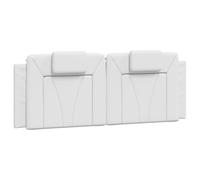 vidaXL Cuscino per testiera "Viana" bianco 140 cm in Pelle finta