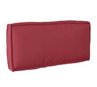 vidaXL Cuscino per Pallet per Schienale Rosso Borgogna 80x40x12 cm Tessuto Oxford
