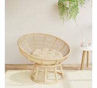 vidaXL Cuscino Rotondo Beige Ø 60x11 cm in Tessuto Oxford