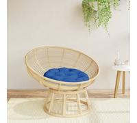 vidaXL Cuscino Rotondo Blu Reale Ø 60x11 cm in Tessuto Oxford