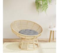 vidaXL Cuscino Rotondo Grigio Ø 60x11 cm in Tessuto Oxford