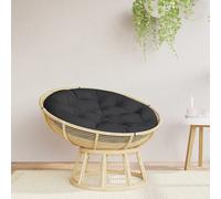 vidaXL Cuscino Rotondo Nero Ø 100x11 cm in Tessuto Oxford