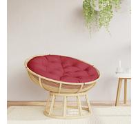 vidaXL Cuscino Rotondo Rosso Vino Ø 100x11 cm in Tessuto Oxford