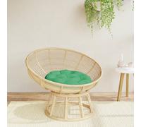 vidaXL Cuscino Rotondo Verde Ø 60x11 cm in Tessuto Oxford
