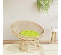 vidaXL Cuscino Rotondo Verde Chiaro Ø 60x11 cm in Tessuto Oxford
