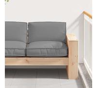 vidaXL Cuscino Tessuto Oxford Grigio 80 x 80 x 12 cm