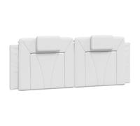 vidaXL Cuscino Testiera Bianco 120 cm in Similpelle