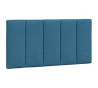 vidaXL Cuscino Testiera Blu 100 cm in Velluto