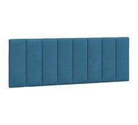 vidaXL Cuscino Testiera Blu 140 cm in Velluto, Cuscino Testata, Testata Imbottita, Cuscino per Testata Letto, testiera Imbottita