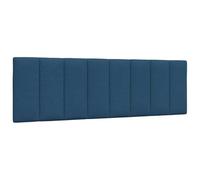 vidaXL Cuscino Testiera Blu 160 cm in Tessuto