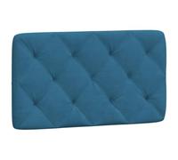 vidaXL Cuscino Testiera Blu 80 cm in Velluto