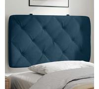 vidaXL Cuscino Testiera Blu 90 cm in Velluto