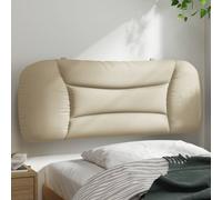 vidaXL Cuscino Testiera Crema 100 cm in Tessuto