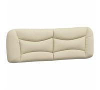 vidaXL Cuscino Testiera Crema 160 cm in Tessuto