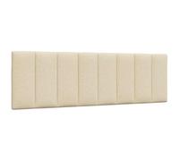 vidaXL Cuscino Testiera Crema 160 cm in Tessuto