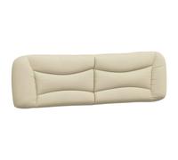 vidaXL Cuscino Testiera Crema 180 cm in Tessuto