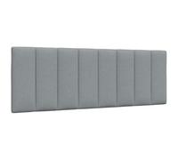 vidaXL Cuscino Testiera Grigio Chiaro 120 cm in Tessuto