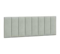 vidaXL Cuscino Testiera Grigio Chiaro 140 cm in Velluto