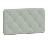 vidaXL Cuscino Testiera Grigio Chiaro 80 cm in Velluto