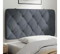 vidaXL Cuscino testiera Grigio Scuro 100 cm in Velluto