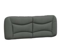 vidaXL Cuscino Testiera Grigio Scuro 120 cm in Tessuto