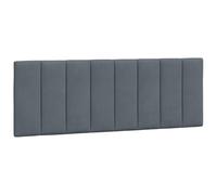vidaXL Cuscino Testiera Grigio Scuro 120 cm in Velluto