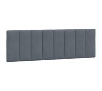 vidaXL Cuscino Testiera Grigio Scuro 160 cm in Velluto