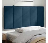 vidaXL Cuscino Testiera Blu 100 cm in Velluto