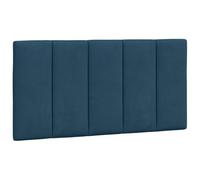 vidaXL Cuscino Testiera Blu 100 cm in Velluto