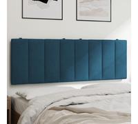 vidaXL Cuscino Testiera Blu 120 cm in Velluto, cuscino testata, testata imbottita, cuscino per testata letto, testiera imbottita