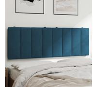 vidaXL Cuscino Testiera Blu 140 cm in Velluto, Cuscino Testata, Testata Imbottita, Cuscino per Testata Letto, testiera Imbottita