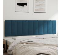 vidaXL Cuscino Testiera Blu 180 cm in Velluto