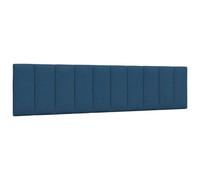 vidaXL Cuscino Testiera Hanko Blu 200 cm in Tessuto