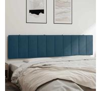 vidaXL Cuscino Testiera Hanko Blu 200 cm in Velluto, Cuscino Testata, Testata Imbottita, Cuscino per Testata Letto, testiera Imbottita