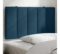 vidaXL Cuscino Testiera Hanko Blu 90 cm in Velluto