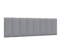 vidaXL Cuscino Testiera Hanko Grigio Chiaro 160 cm in Tessuto