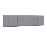 vidaXL Cuscino Testiera Hanko Grigio Chiaro 200 cm in Tessuto
