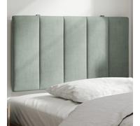 vidaXL Cuscino testiera Hanko 90 cm Velluto Grigio chiaro