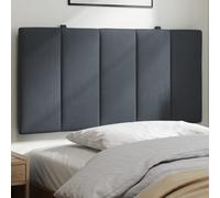 vidaXL Cuscino Testiera Grigio Scuro 100 cm in Velluto