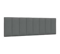 vidaXL Cuscino Testiera Hanko Grigio Scuro 160 cm in Tessuto