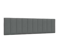 vidaXL Cuscino Testiera Grigio Scuro 180 cm in Tessuto
