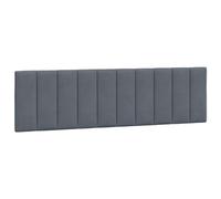 vidaXL Cuscino Testiera Hanko Grigio Scuro 180 cm in Velluto