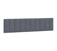 vidaXL Cuscino Testiera Hanko Grigio Scuro 200 cm in Velluto